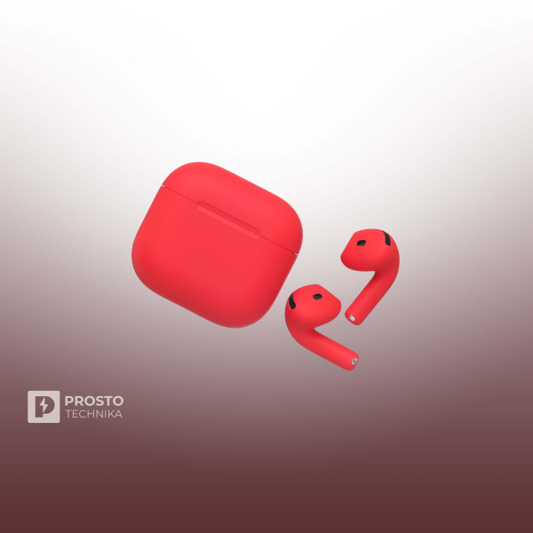 Apple Беспроводные наушники Apple AirPods 4 / Красный